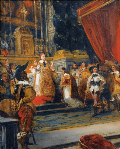 The Cardinal de Richelieu by Ferdinand Victor Eugene Delacroix